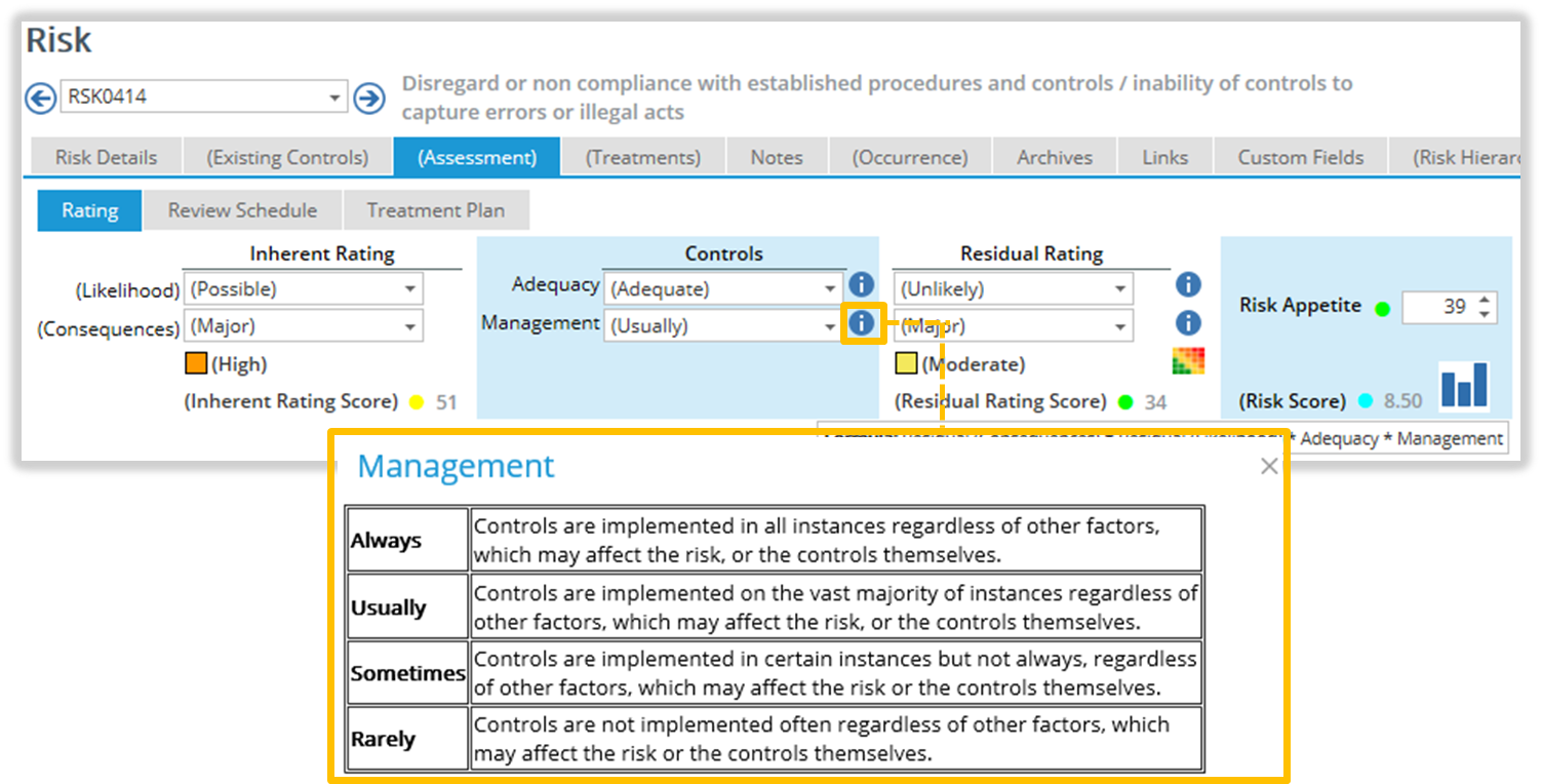 Management Definitions Help