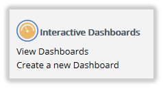 Interactive Dashboard Menus