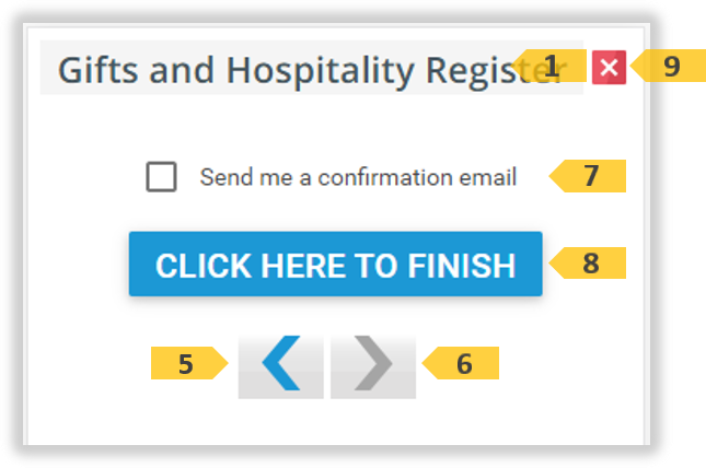 Create New Register Step 3
