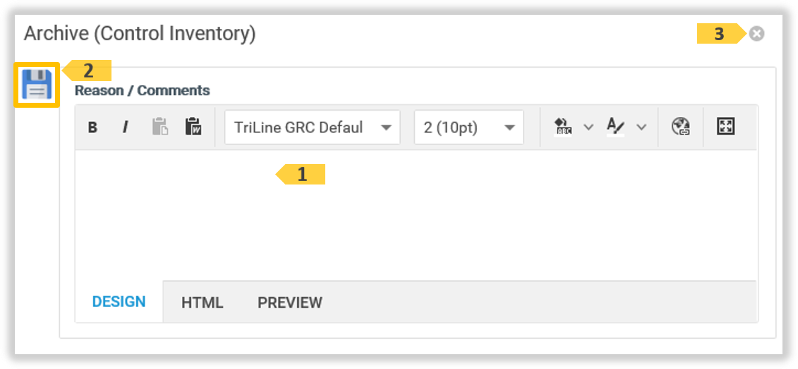 The 'Archive' window