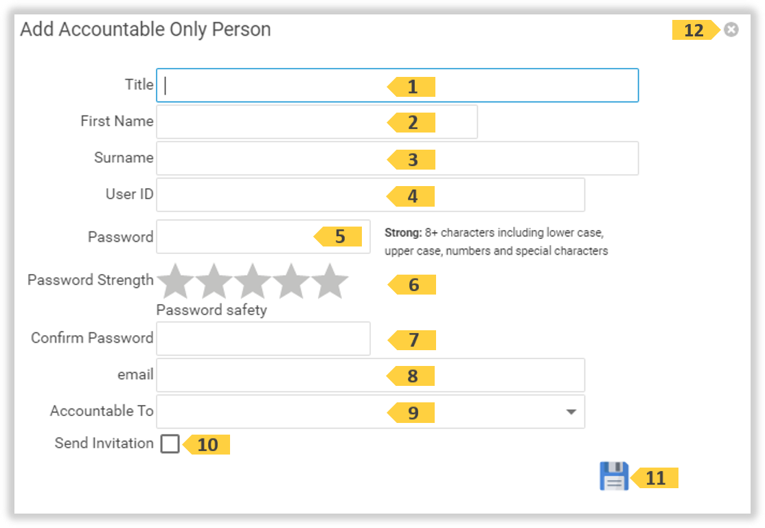 The Accountable Person page